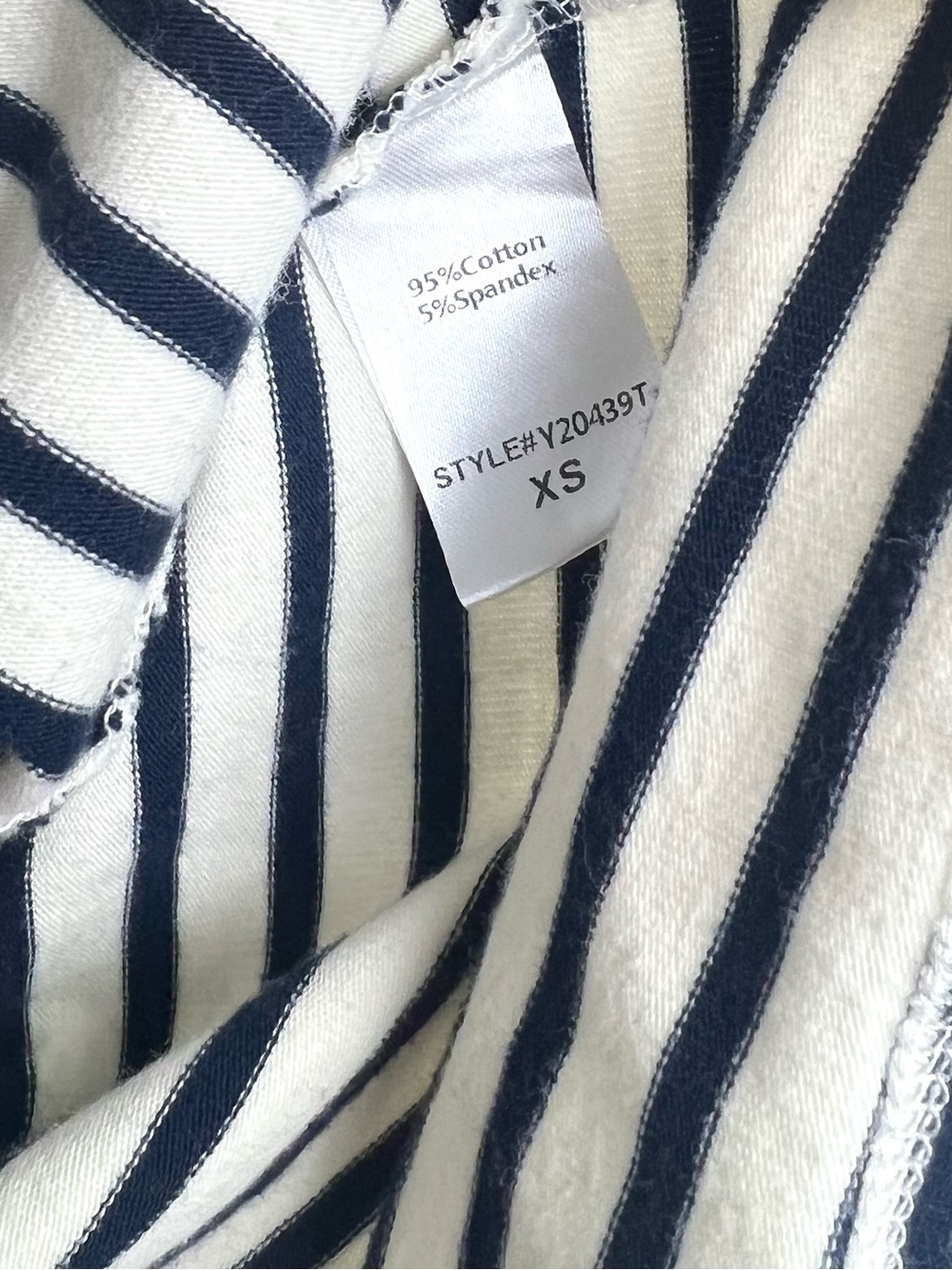 Tuckernuck Pomander Place Navy Striped Vesty Long Sleeve Crewneck - Picture 10 of 12